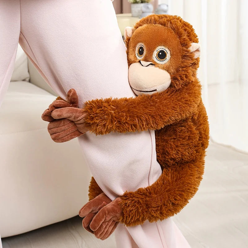 Soft Red-Brown Hugging Orangutan Plush - Image 2