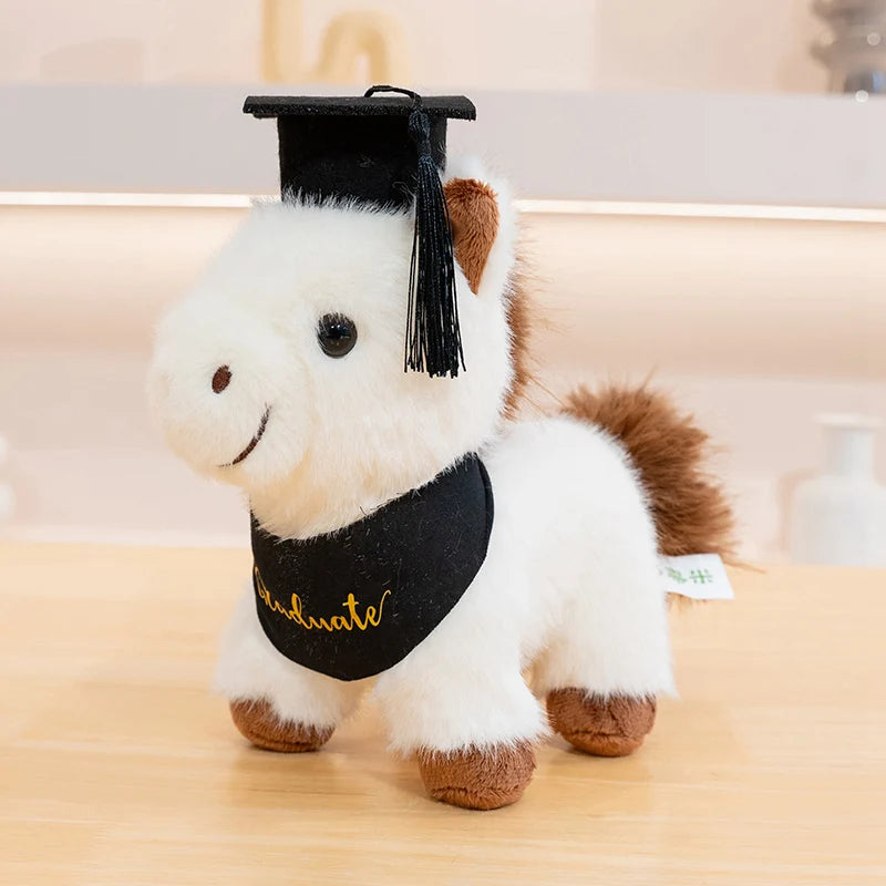 Plush Horse Graduate with Cap and Bandana - Image 10