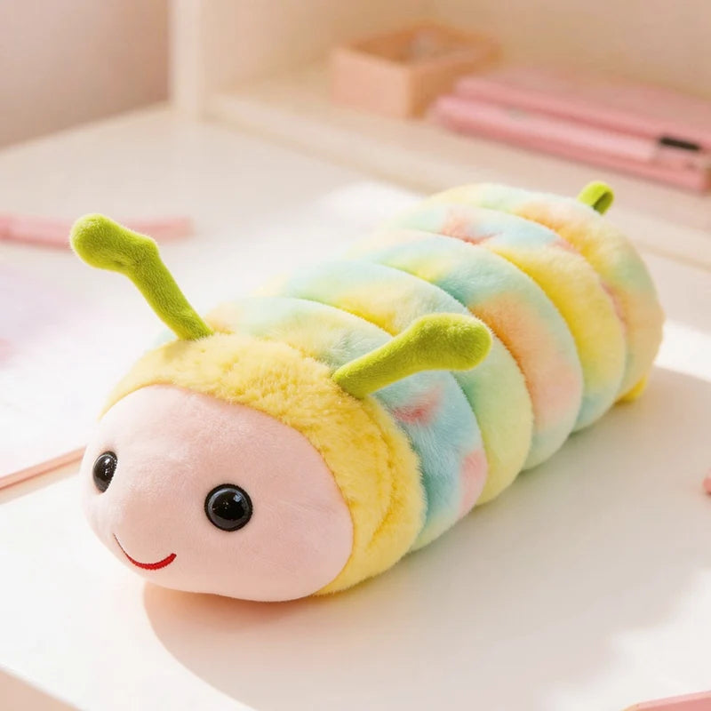 Cute Pastel Rainbow Caterpillar Plush - Image 4