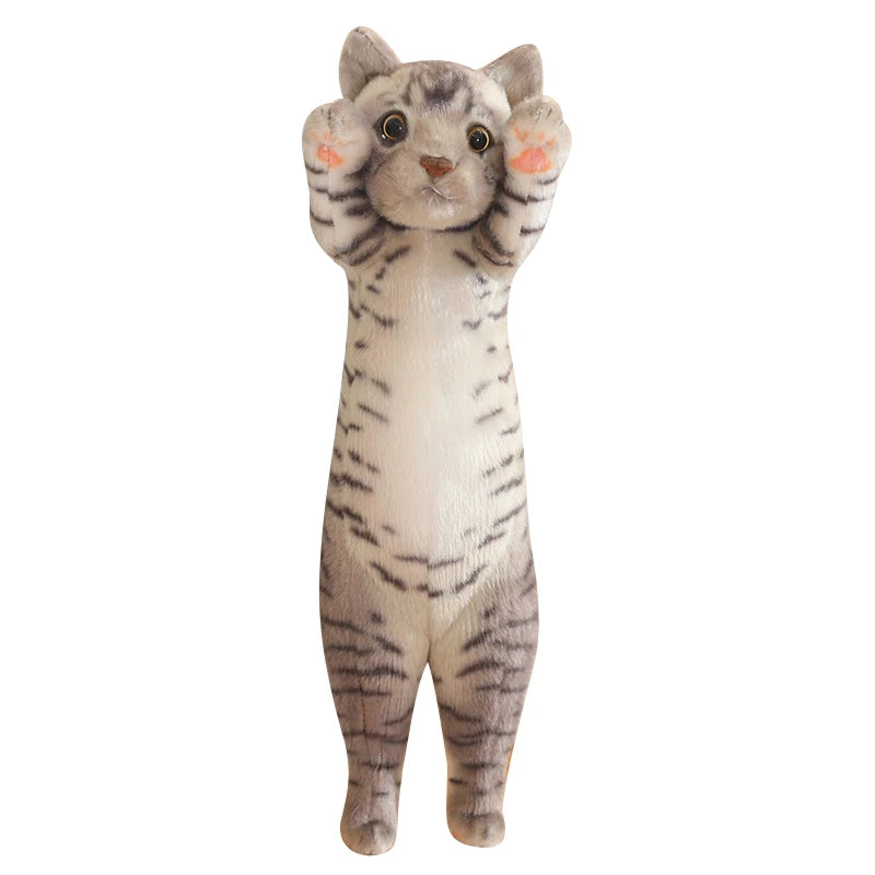 Adorable Standing Cat Plush with Raised Paws - Image 7