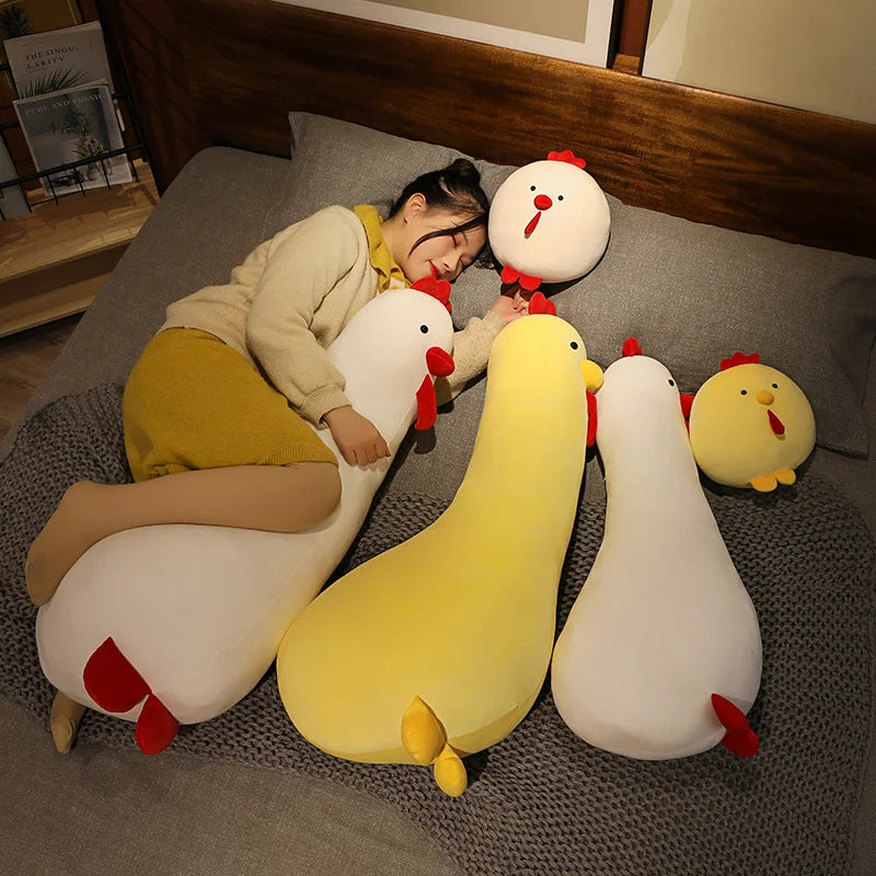 Soft Plush Chicken Body Pillow Toy - Image 3