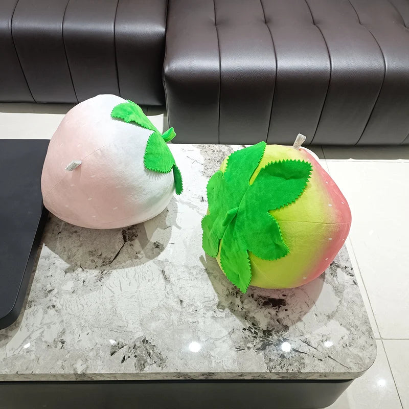 Giant Ombre Strawberry Plush Pillow - Image 5