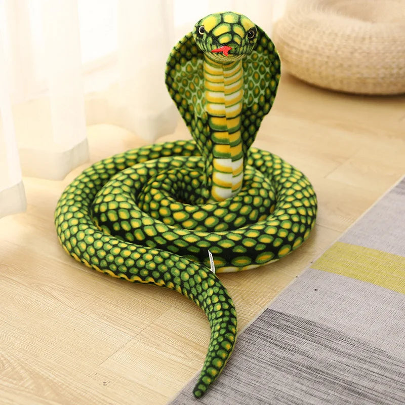 Yellow and Orange Hooded Cobra Plush Toy - Image 9