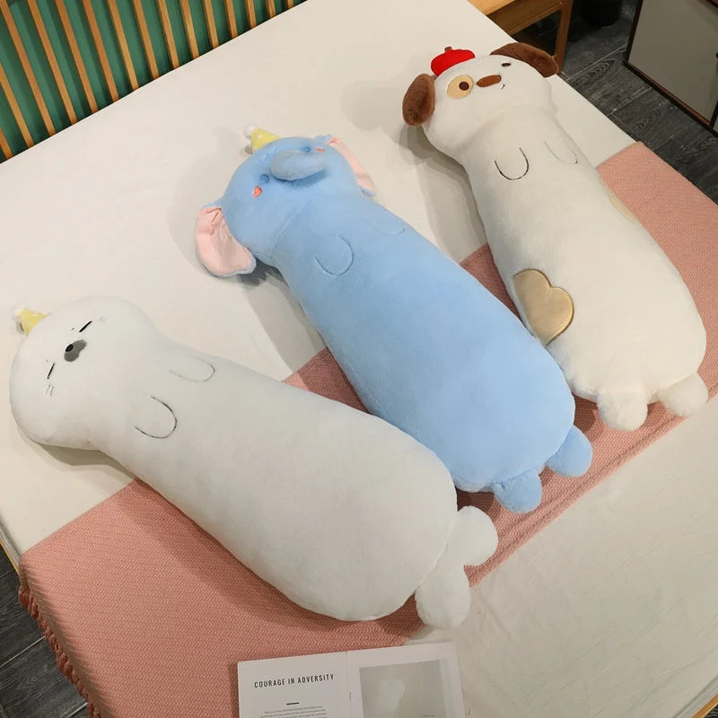 Cute Tan Cat Plush Body Pillow - Image 6
