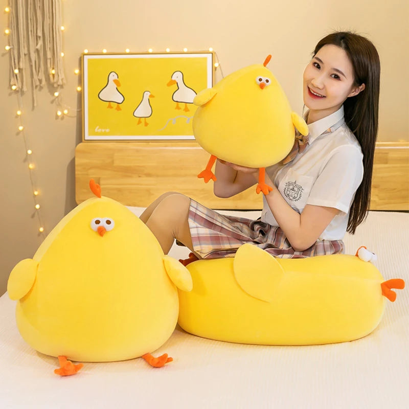 Cute Round Yellow Chick Plush Toy - Image 4