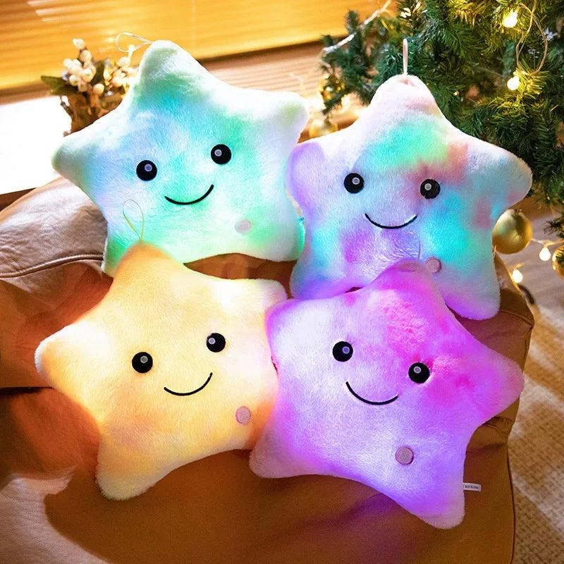 Smiling Light Up Star Plush Pillow - Image 3
