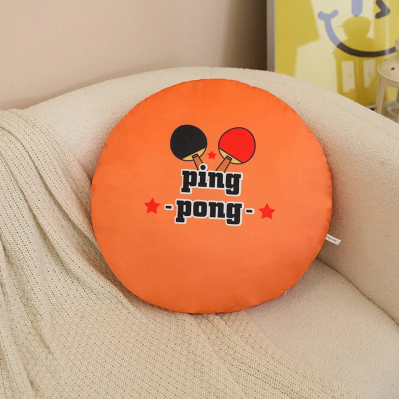 Plush White Baseball Decorative Pillow - Image 7