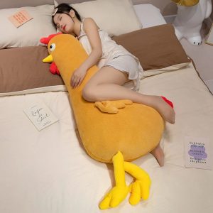 Cuddly Golden Yellow Chicken Body Pillow
