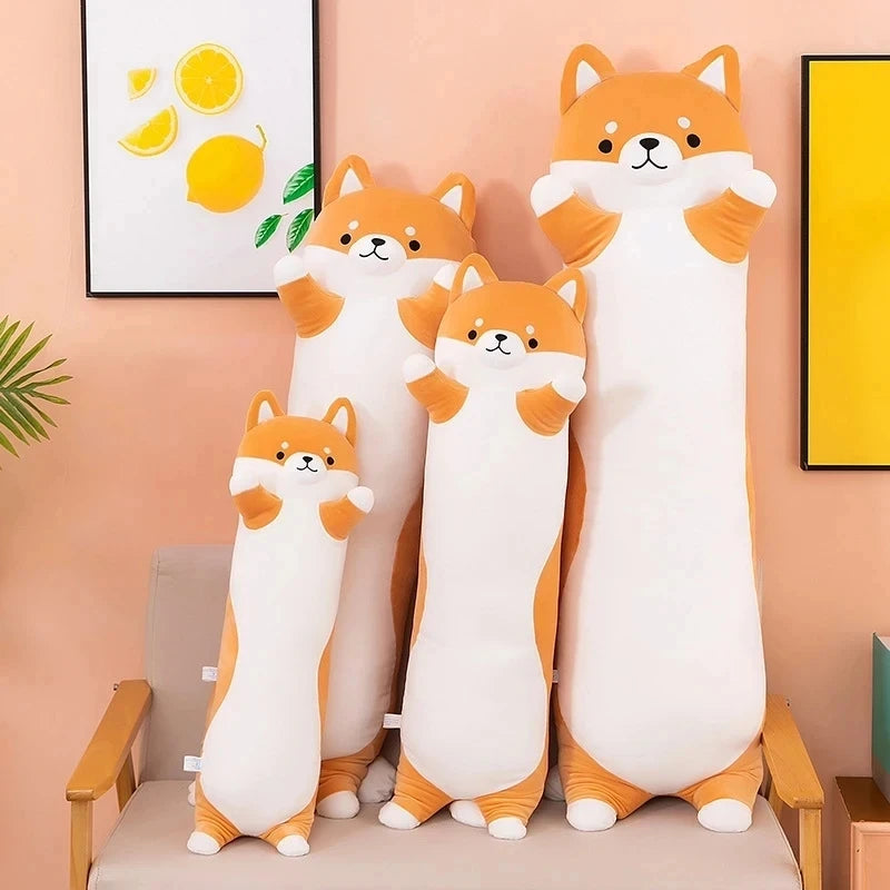 Cute Shiba Inu Plush Long Body Pillow