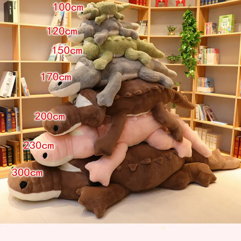 Giant Crocodile Plush Body Pillow in Various Sizes