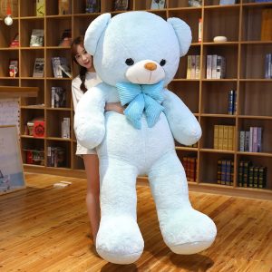 Oversized Light Blue Plush Teddy Bear
