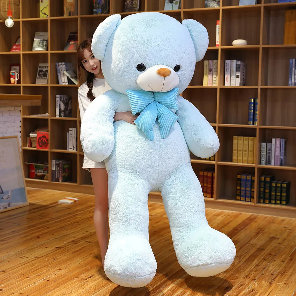 Oversized Light Blue Plush Teddy Bear