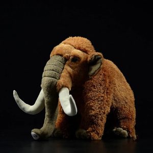Realistic Brown Woolly Mammoth Plush Toy